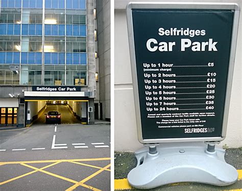 selfridges parking charges.